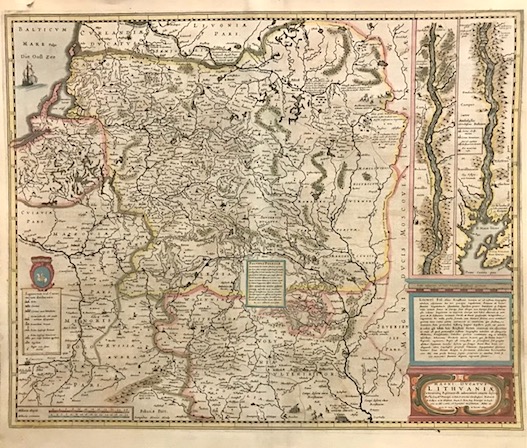 Mercator Gerard - Hondius Jodocus Magni Ducatus Lithuaniae 1638 Amsterdam